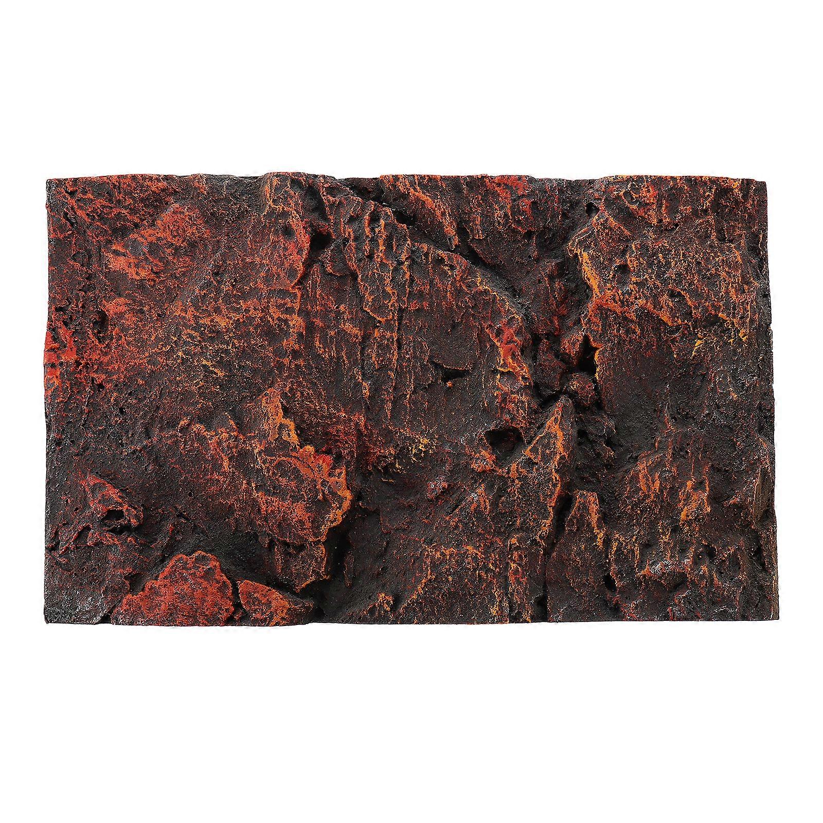1Pc 3D Reptile Tank Background Board Decorative Turtle Tank Background Plate