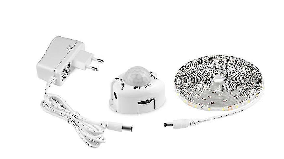 12v Led Strip With Motion Detector,waterproof Ip65(5m, White)