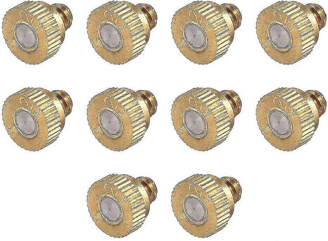 Pirinç Sisleme Nozulu 10/24 Unc 0.2mm Orifis Çapı Yedek Başlıklar 10 Adet