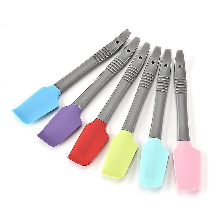 Mini Silicone Spatula Non-stick Jar Spatula Cooking Scraper(6pcs)