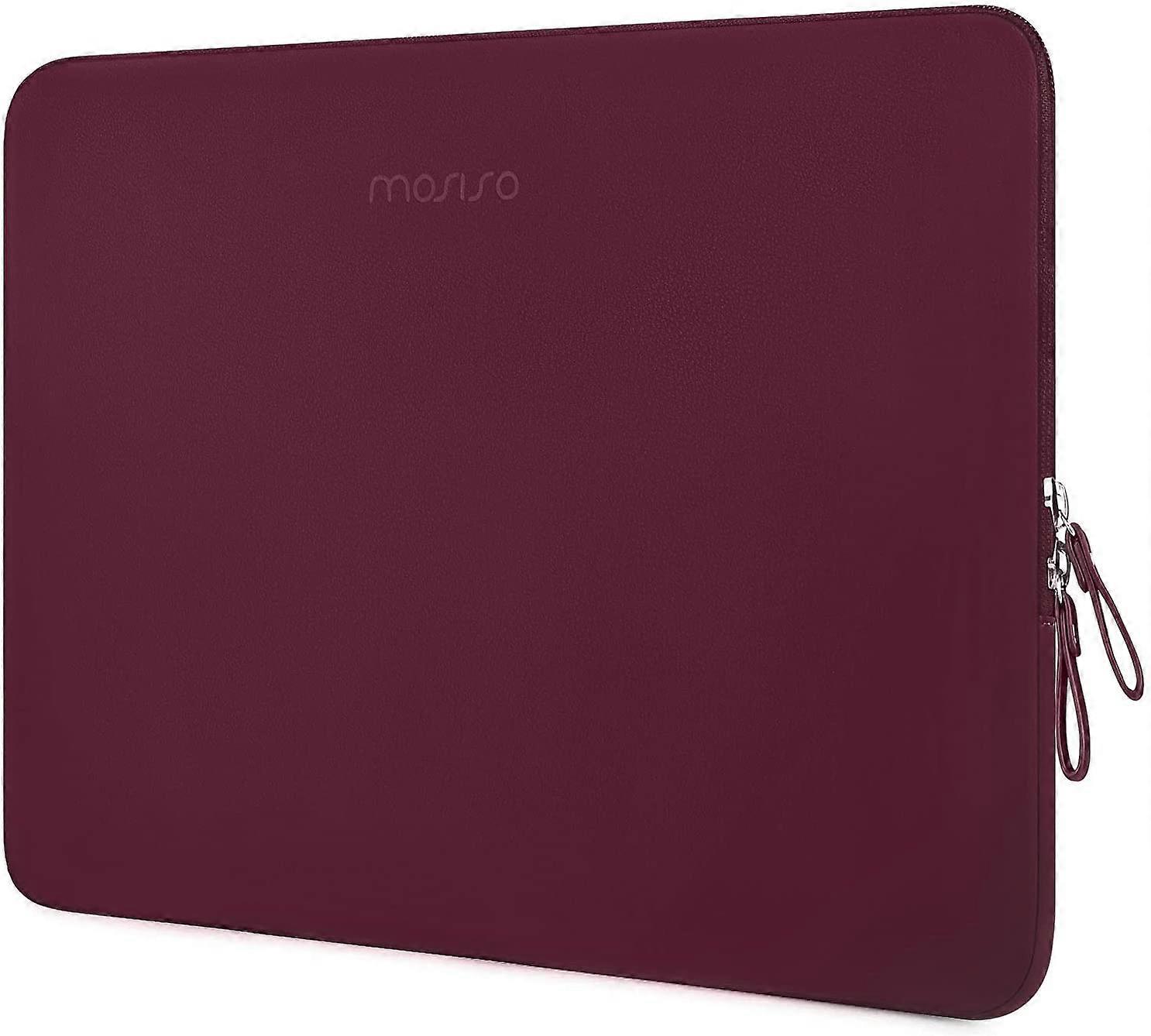 Wine Red13 Laptop Sleeve Compatível com MacBook Pro 16 polegadas 2021 2022 M1 Pro/M1 Max A2485/2019-2020 A2141/Pro 15 A1398, Notebook de 15-15,6 polegadas, PU Le