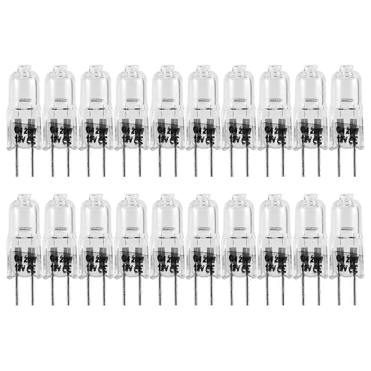 20 Pcs G4 Halogen Bulbs,20W 12V Halogen Light Bulbs 2 Pin Clear Lamp Bulb,for Cooker Lighting,Signa