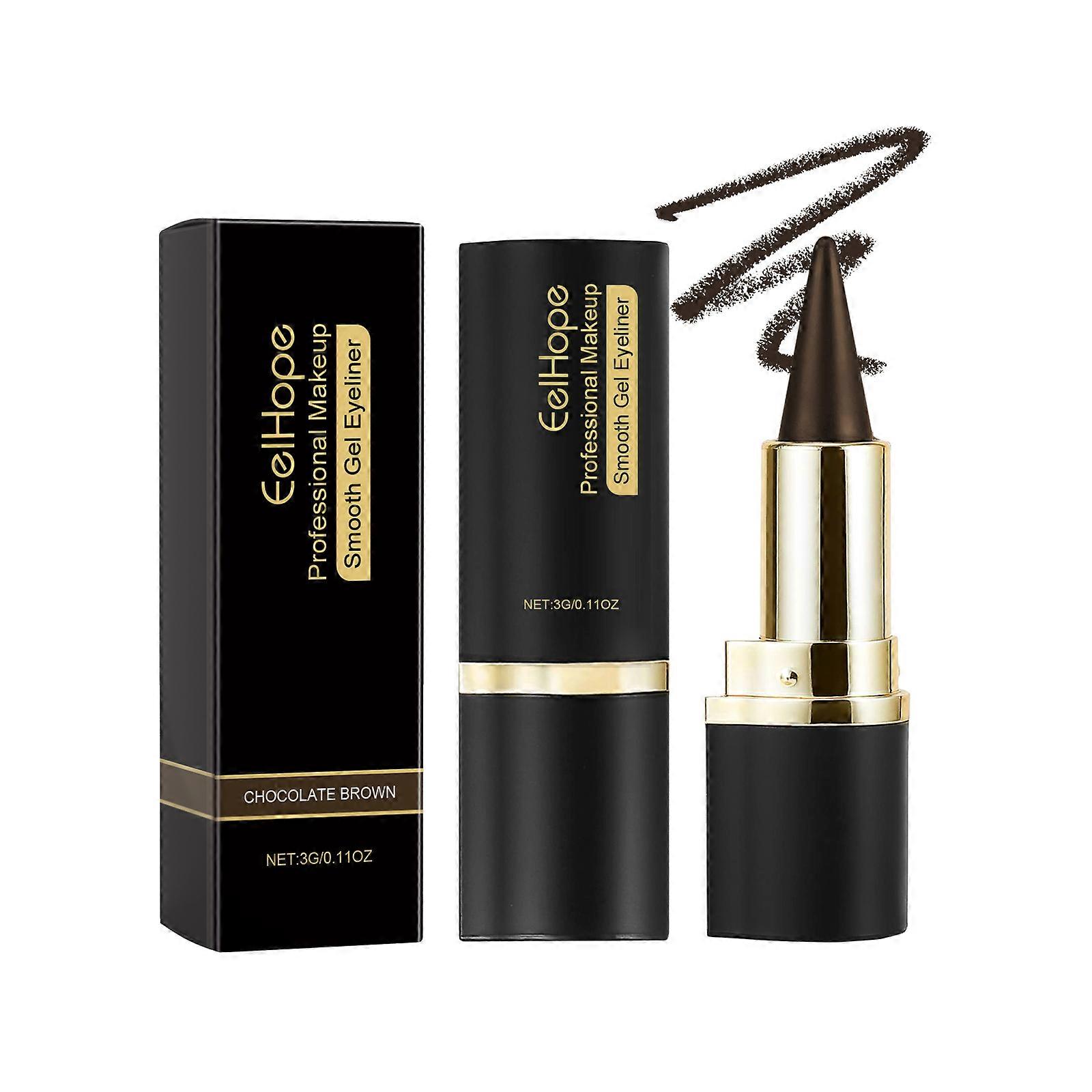 Phantom Eyeliner Cream, Long-Lasting And Non-Smudging Smooth Color Development Single Head Multi-Color Solid Eyeliner Cream