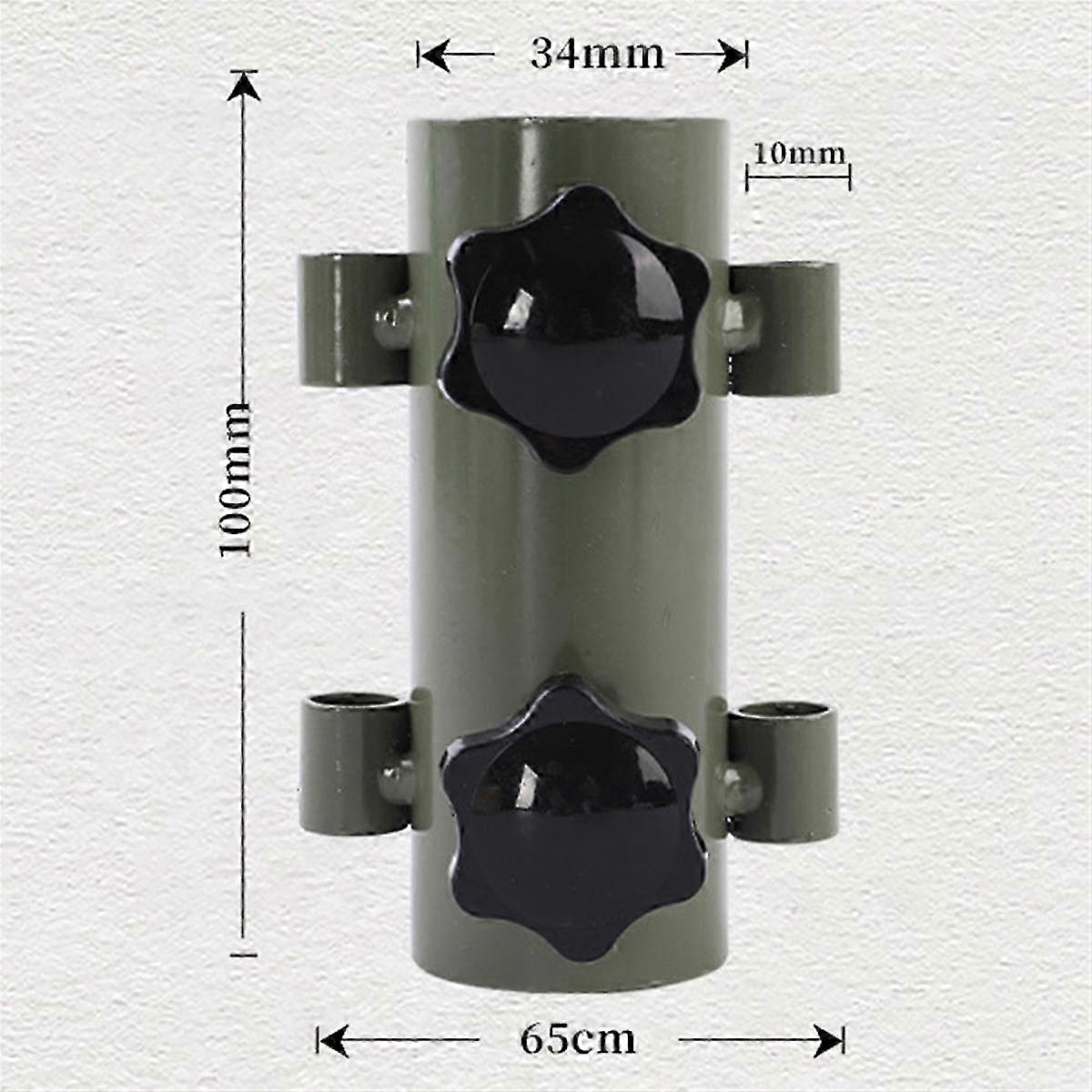 6pcs Awning Canopy Pole Fixed Tube Ground Bracket Windproof Adjustable Tent Support Pole With Groun