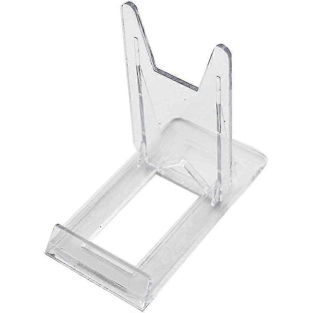 Two Part Adjustable Clear Acrylic Plastic Display Stand Easel (set Of 6)
