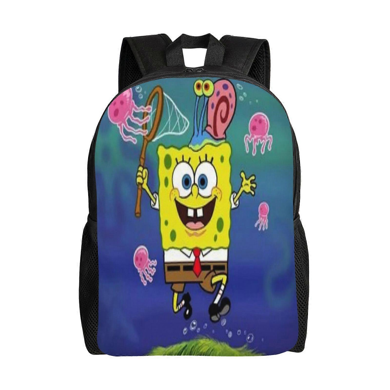 a570 SpongeBob SquarePants حقيبة ظهر مدرسية حقيبة كتب حقيبة مدرسية Daypack للمراهقين الأولاد والبنات qghg570