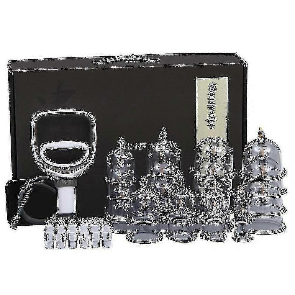 Cupping Set Acupoint Cupping Massage Set 12 Cups  A