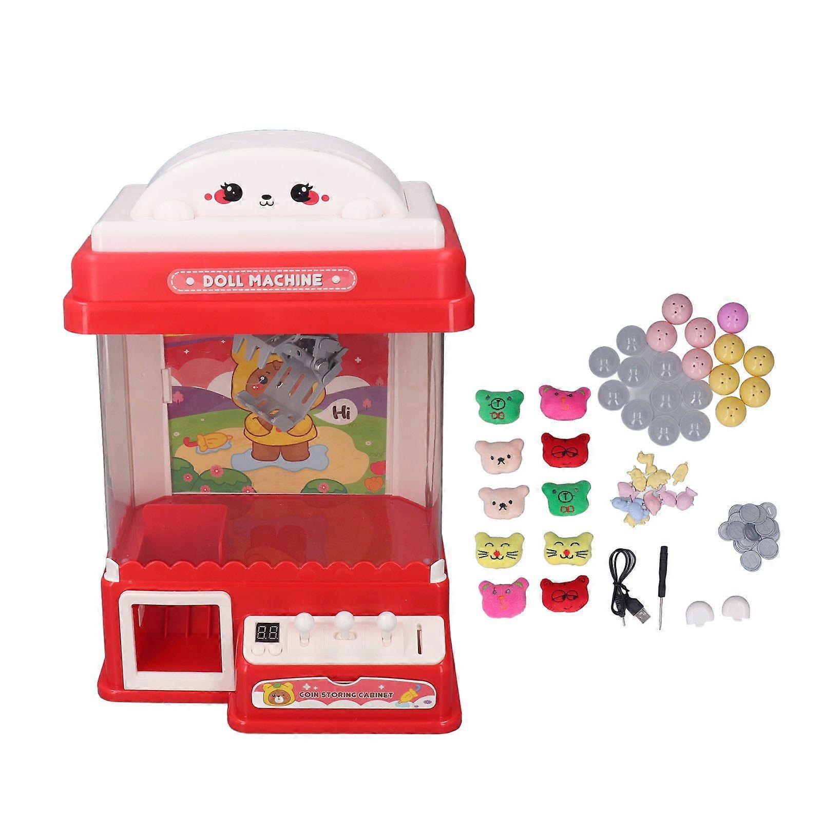 Electric Doll Machine Sound Timing Coin Operated Small Claw Grabber Machine for Family Entertainment Birthday Parties Type2