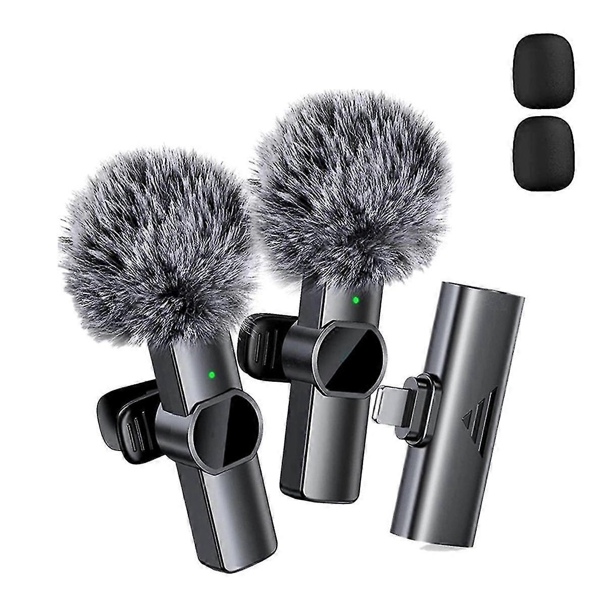 K3pro Wireless Collar Microphone One To Two Mini Recording Noise Reduction Microphone Interface