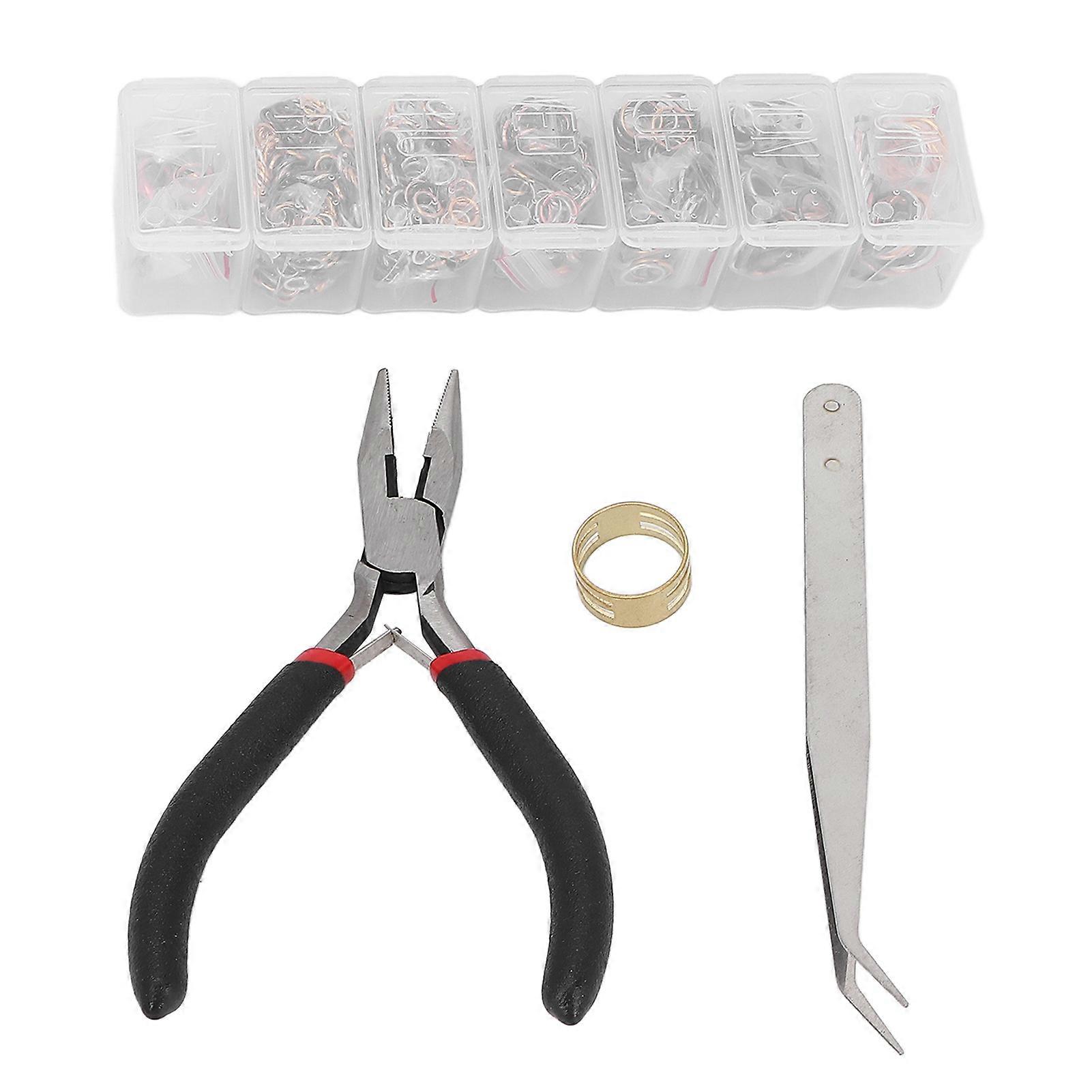 DIY Jewelry Finding Kit - Mixed Color Ring Opening and Closing Set for Crafting