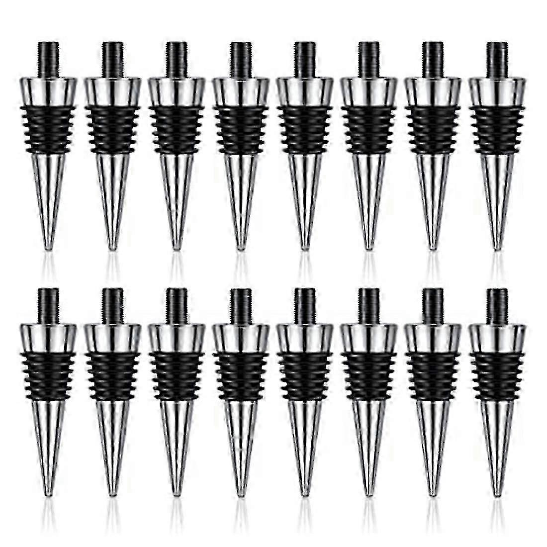 16 Pieces Metal Cork Blank Wine Cork Kit Reusable Wine Cork Insert Set Hardware for Wedding Wine Party Bar DIY TurningP20211224703
