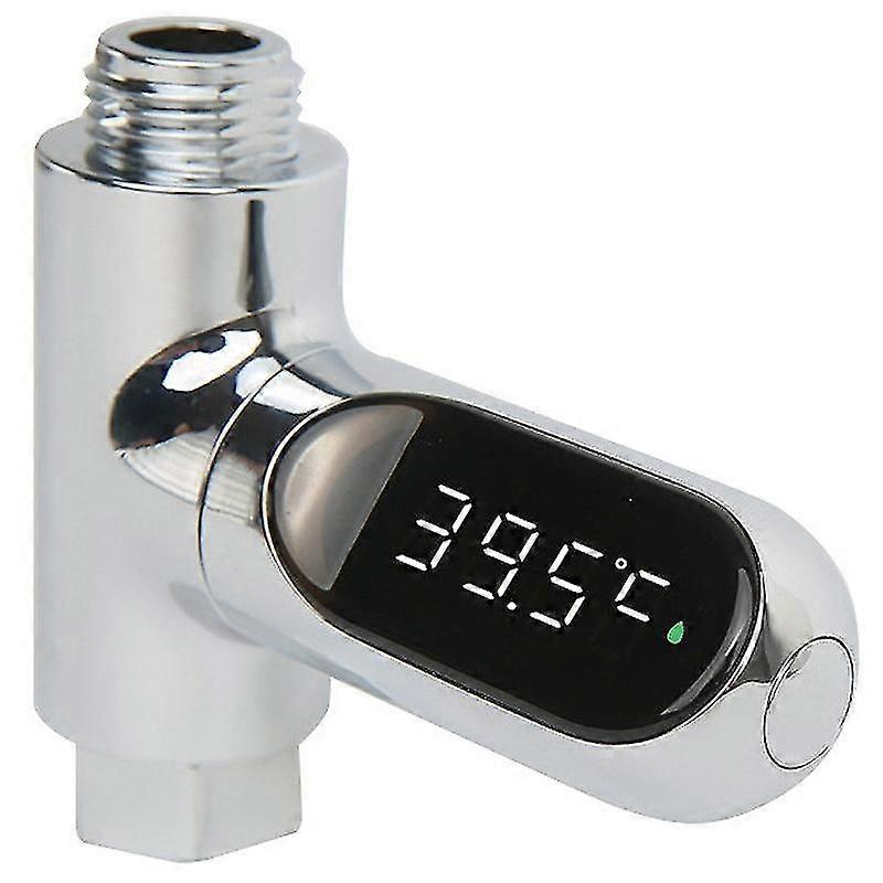 Led Display Water Flow Temperature Meter Monitor Electricity Shower Thermometer Home Shower(1pcs)