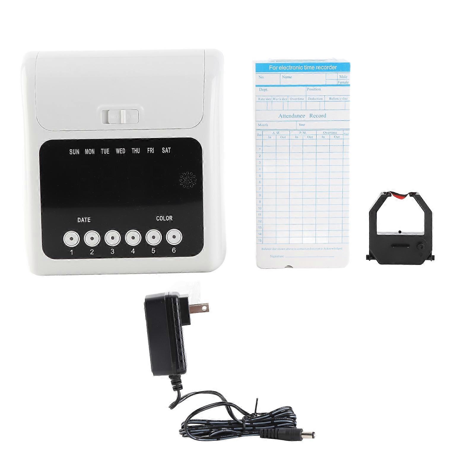 Time Card Machine Time Clocks for Employees Small Business with 100pcs Time Cards