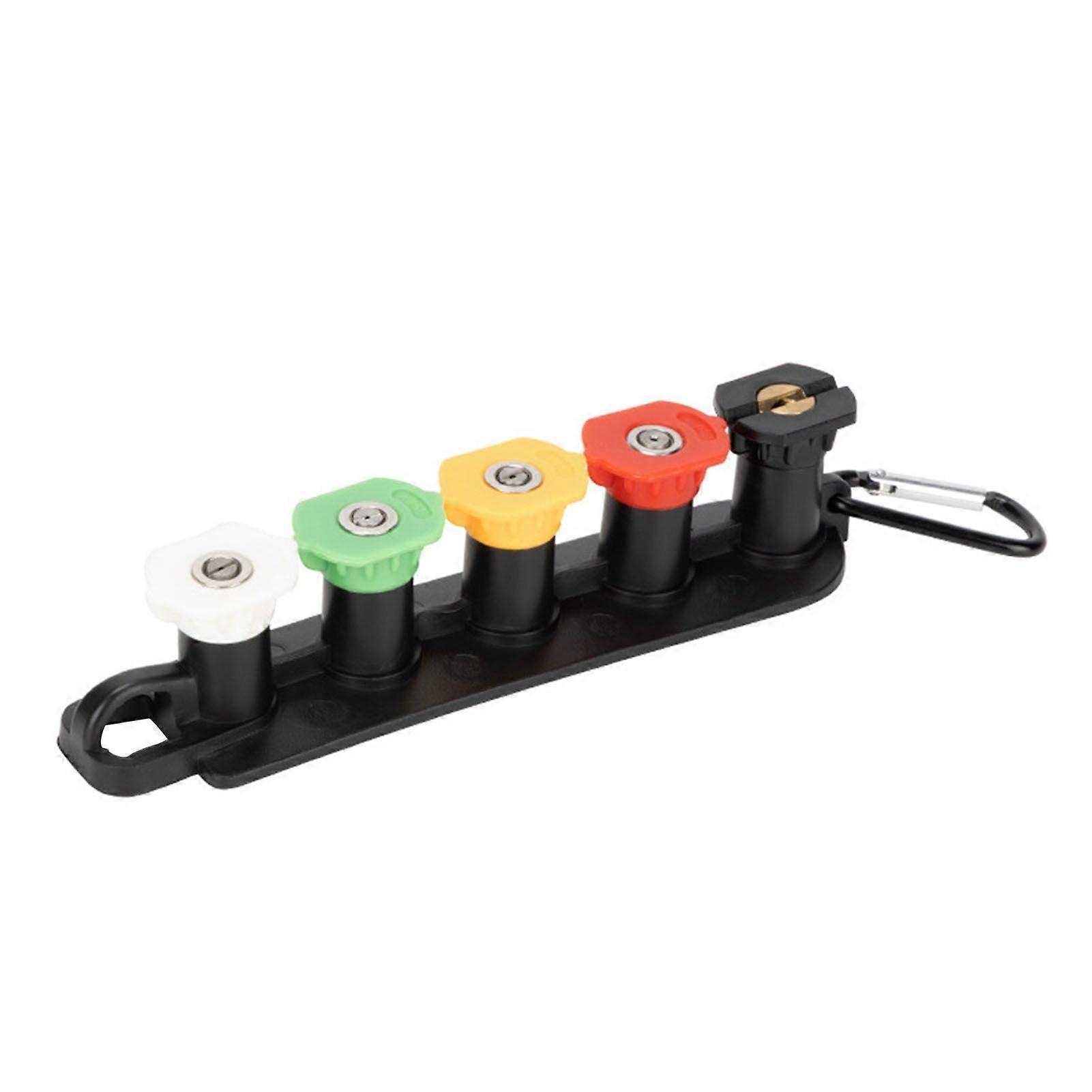 High Pressure Nozzle Set with Storage Holder Universal 1/4-Inch Quick-Connect High Pressure Washer Tips Set