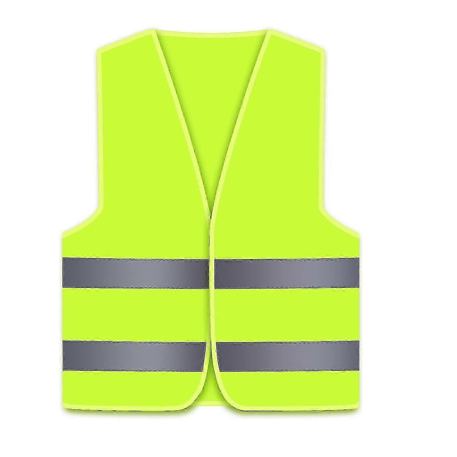 High Visibility Safety Vest With Reflective Strips Reflective Vest Car Reflective Vest (fluorescent Yellow)-CE
