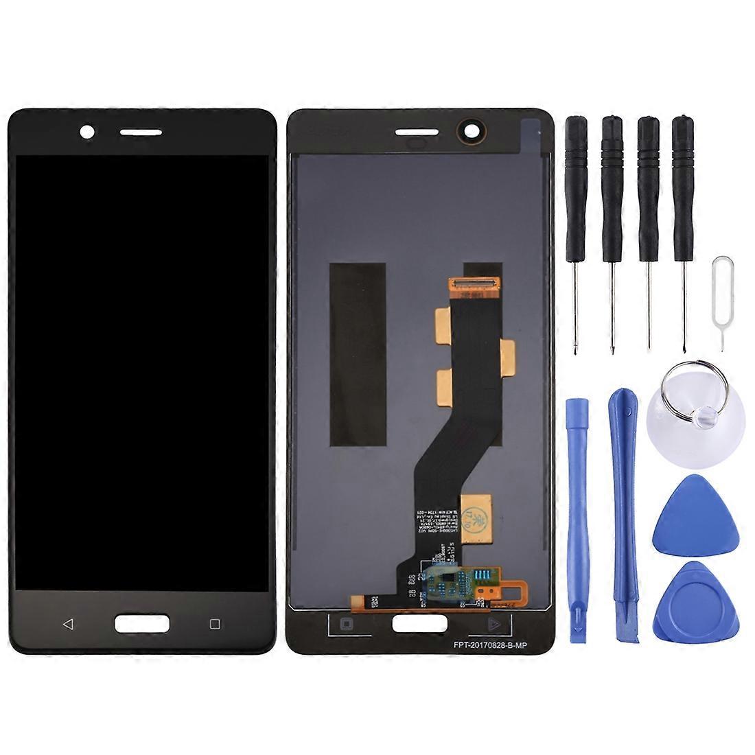 شاشة TFT LCD لنوكيا 8 / N8 TA-1012 TA-1004 TA-1052 مع محول الأرقام تجميع كامل (أسود)
