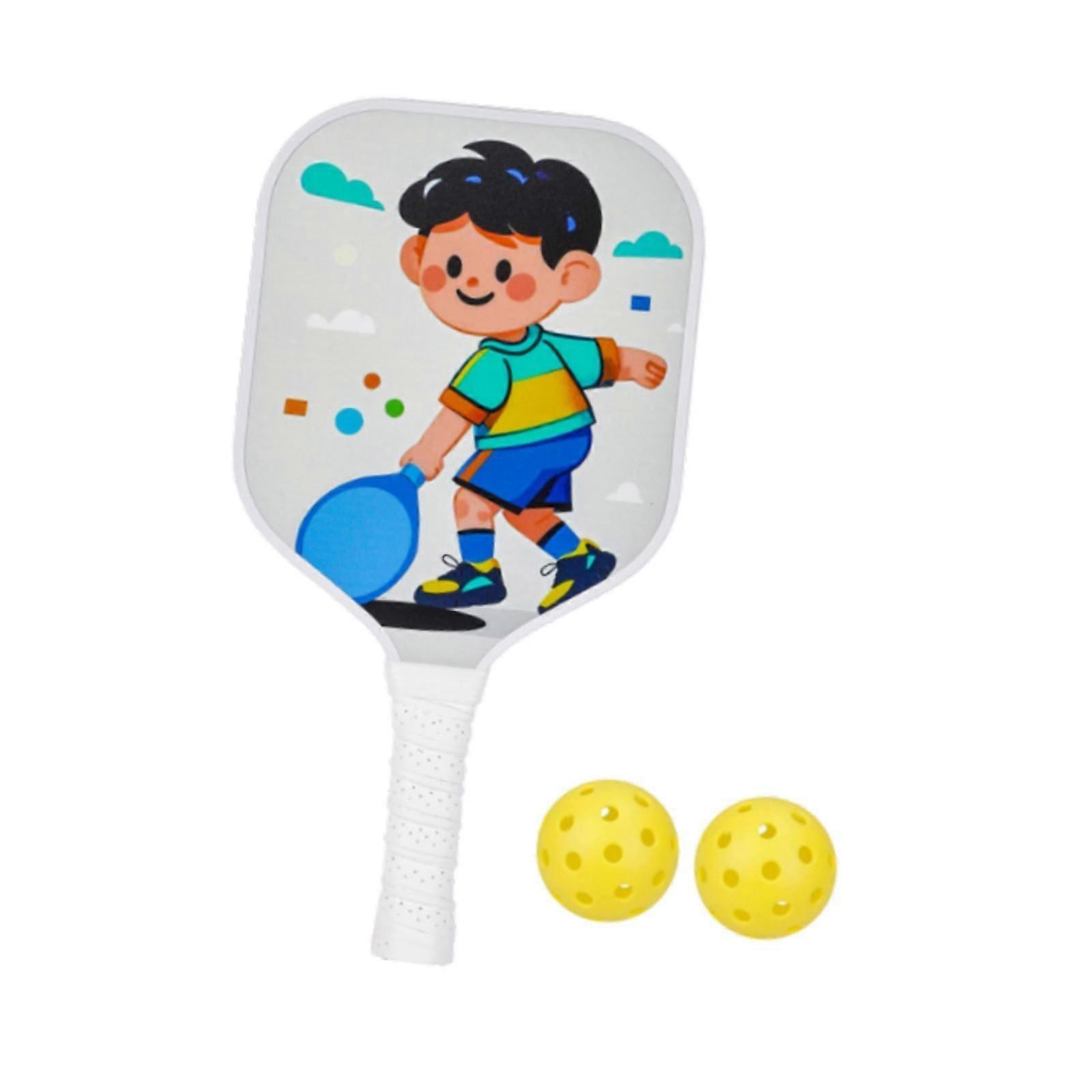 Pickleball Paddle for Kids with Small Grip Non Slip Handle Pickleball Racket Short Sleeve Boy