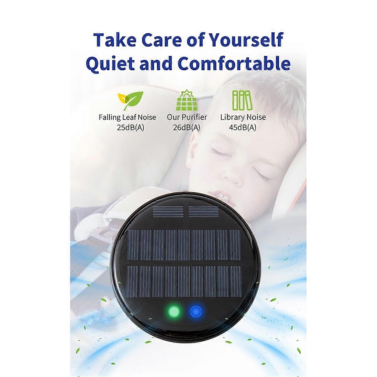 Car Air Purifier Removes Odors, Formaldehyde, and Dust, with USB Plug in for Convenient Use and No