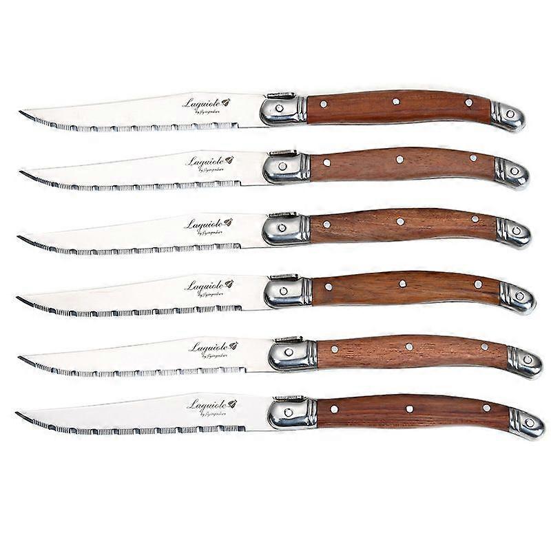 Wooden handle tableware set stainless steel Western tableware solid wood handle steak knife and fork meal knife spoon Fork.