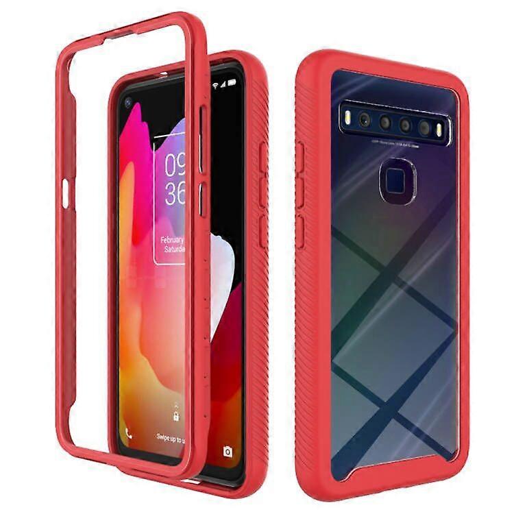 For TCL 10L Starry Sky Solid Color Series Shockproof PC + TPU Case