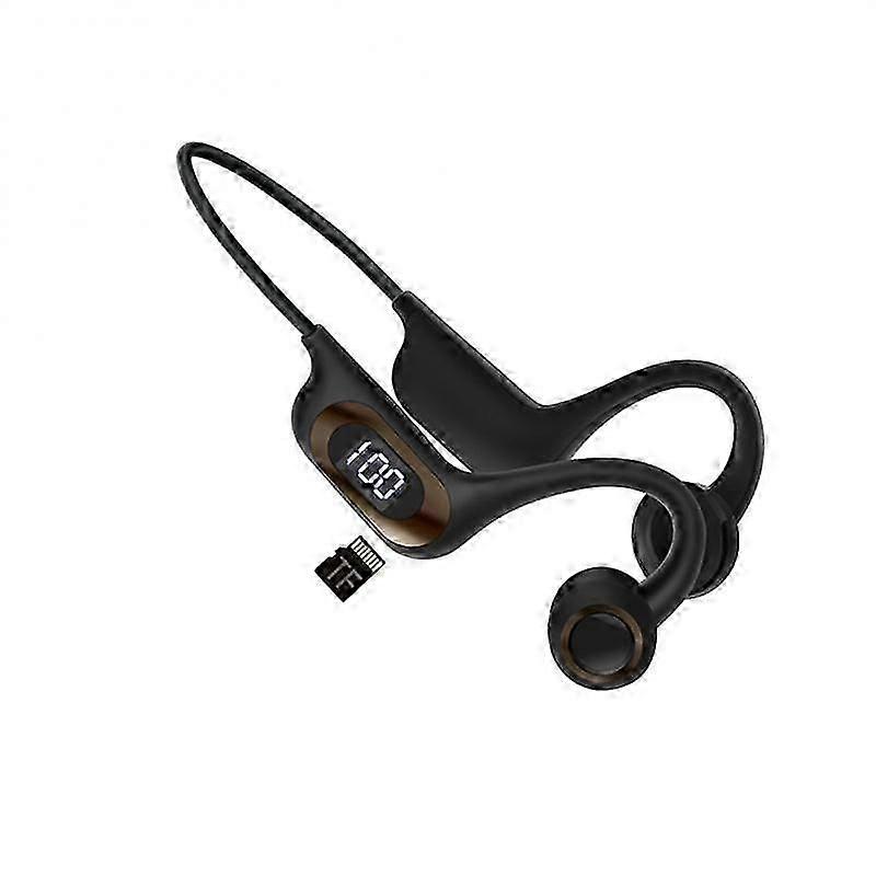 2023 Bone Conduction Earphones Wireless Bluetooth Waterproof Sports Headphones Noise Reduction Headsets Mic MP3 Support SD Card Headphones & Headsets