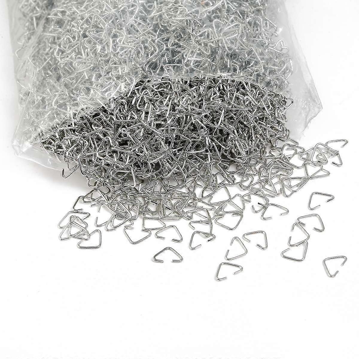 100Pcs Triangle Clasps Buckle Loops Jump Rings Split Rings Connectors Clasps Hooks For Jewelry Making Accessories
