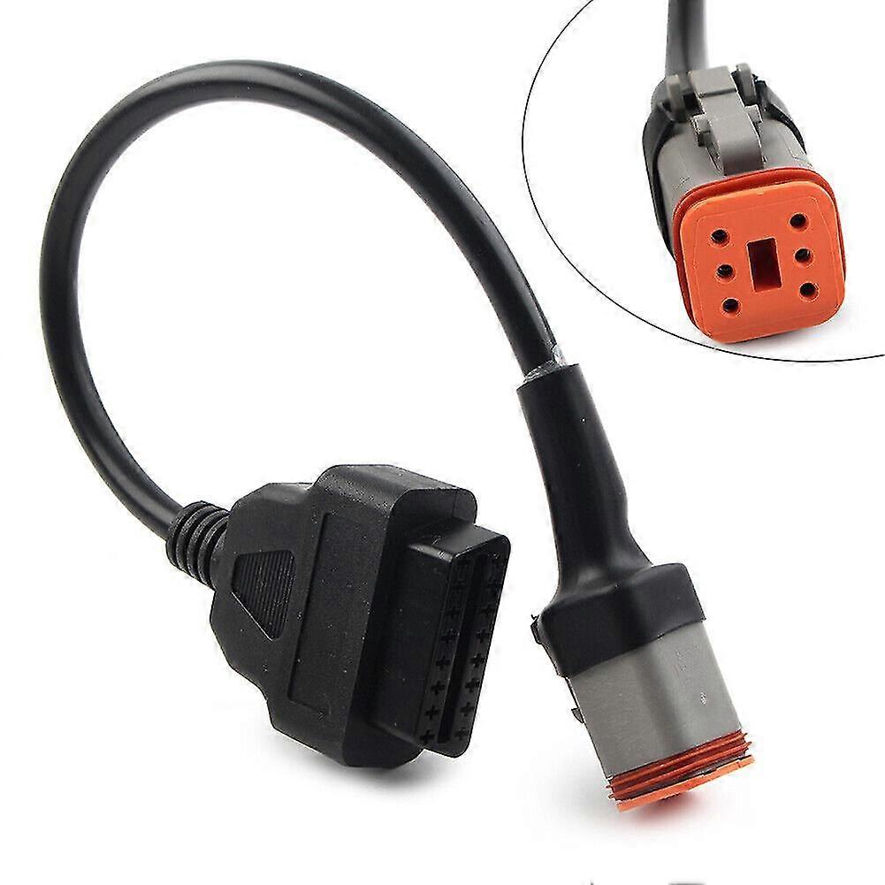 6Pin to OBD2 Diagnostic Tool Code Reader Adapter Cable For Harley Davidson