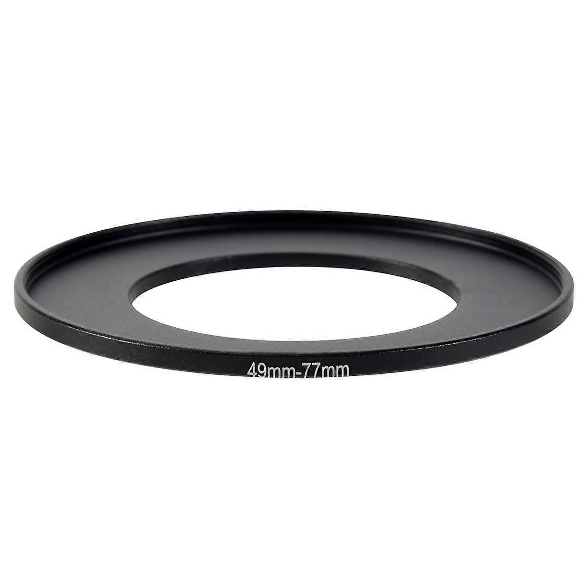 Camera Lens Filter Step Up Ring 49mm-77mm Adapter Black