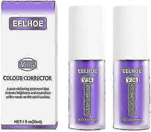 2pcs V34 Whitening Toothpaste Reduce Yellowing ,used For Teeth Cleaning, And Enamel Care