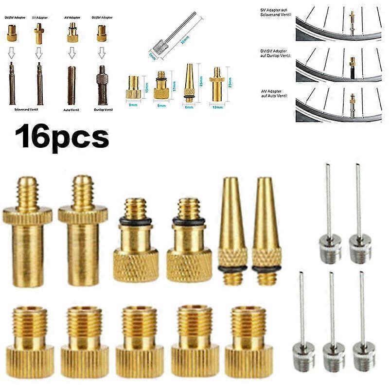 16tlg Set valve adapter bicycle valve adapter bicycle valve adapter Set Z