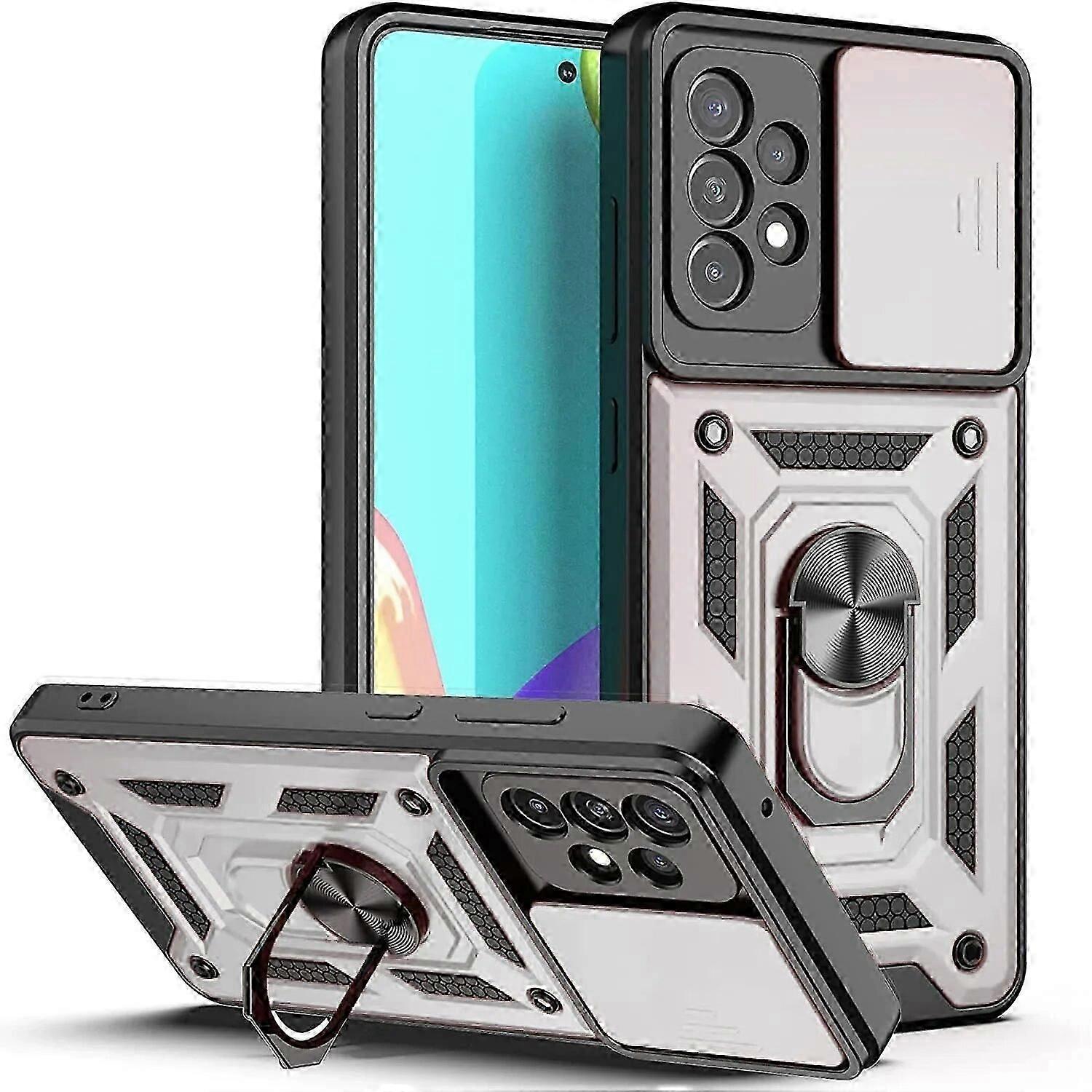 Armor Shockproof Magnetic Ring Stand Holder Case  compatible Samsung Galaxy S24 S23 S22 S21 Ultra S24 Plus S20FE  Note 20 10 Lens Cover For Galaxy Not