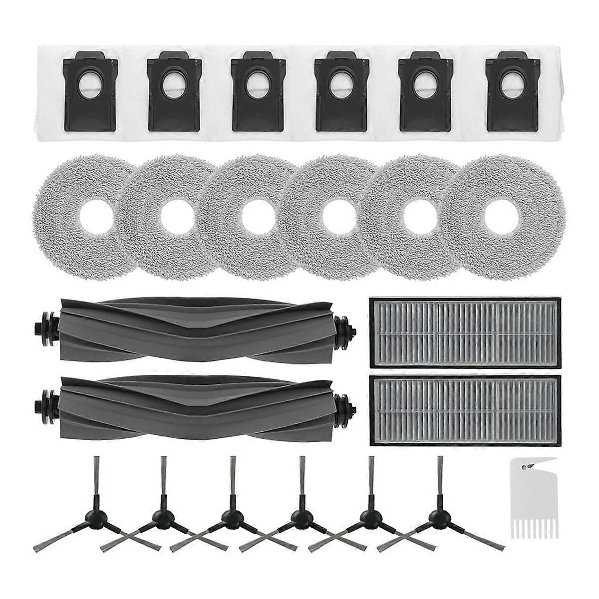 Accessory Set for L10s Pro Ultra Heat, Main Brushes,Filters,Edge Brushes,Dust Bags