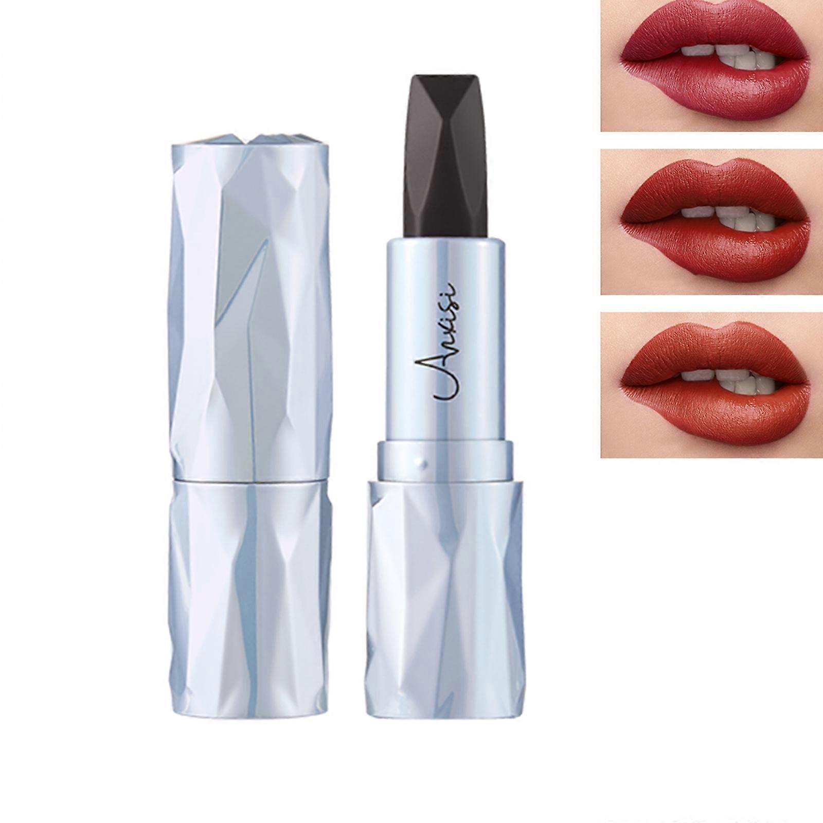 Long Lasting Tri-color Lipstick Soft Matte Velvet Lipstick Waterproof Permanent Lipstick Lip Gloss High Color Rendering 2
