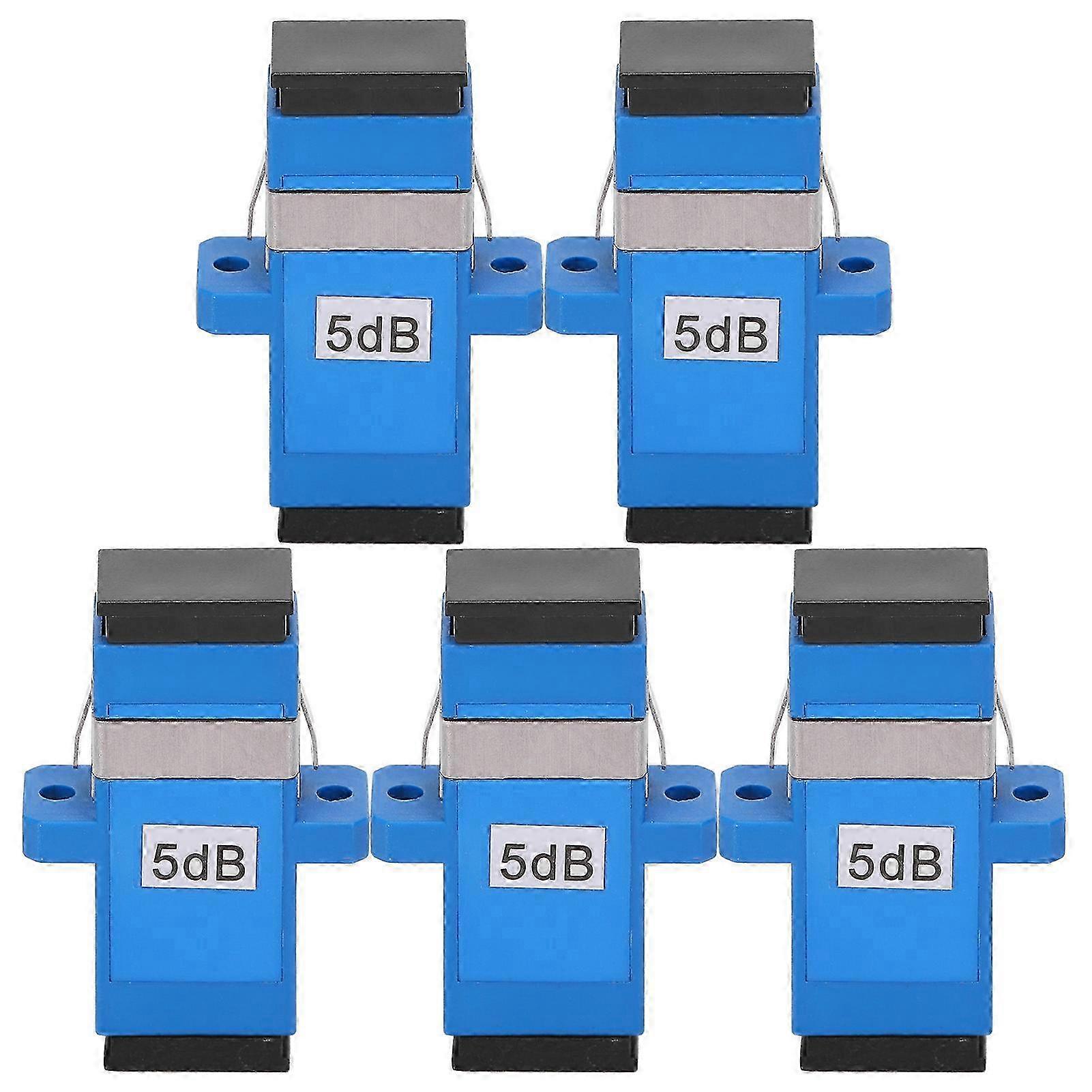 5pcs SC UPCSC UPC5DB Fiber Optical Connector Single Mode Optical Coupler Attenuator