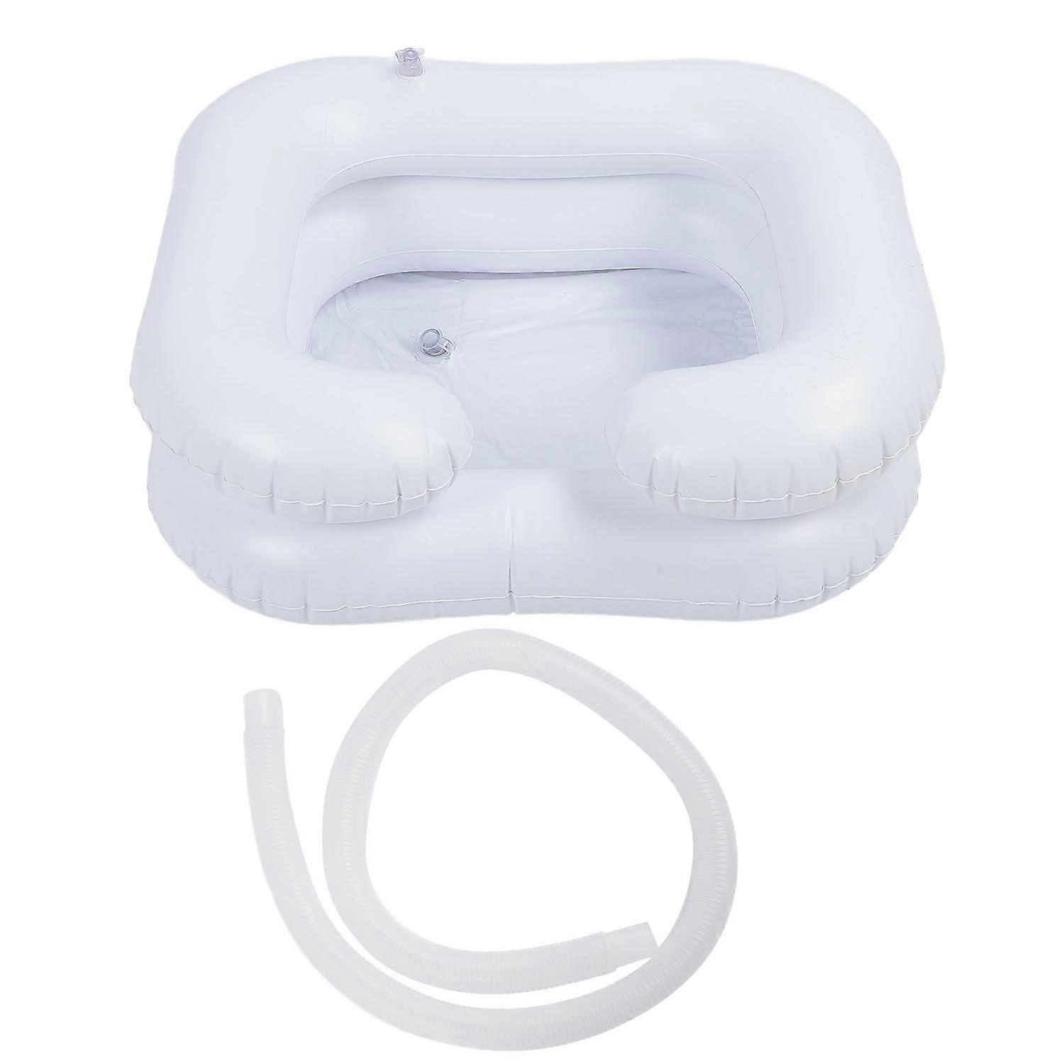 Inflatable Shampoo Basin PVC Portable Leakproof Folding Hair Washing Tray for Elderly Pregnant Women