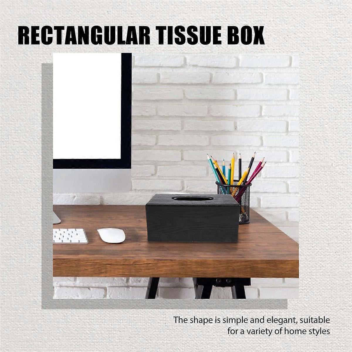 Tissue Box Wood Rectangular Tissue Box Natural Elegance Wood Tissue