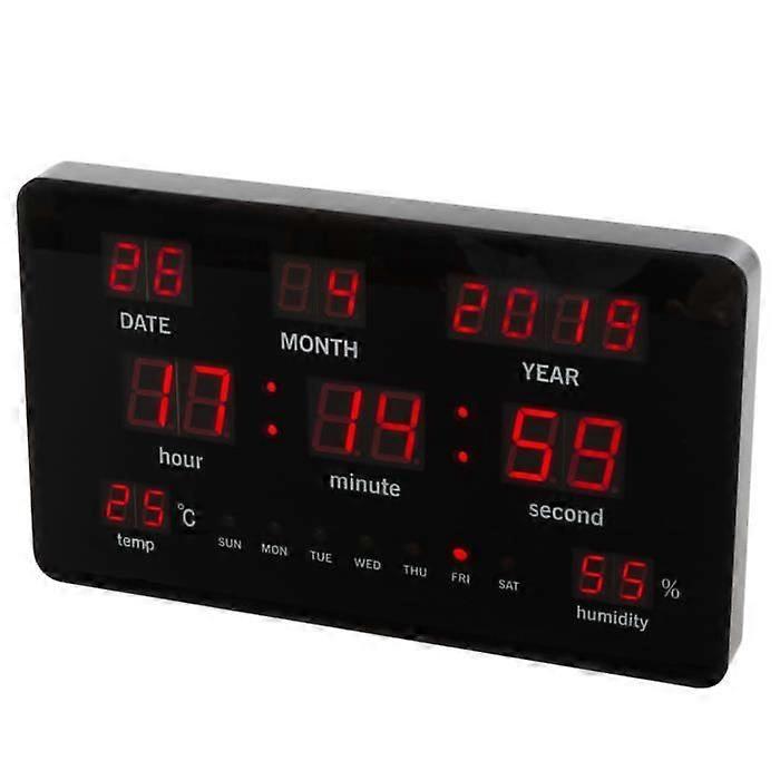 Perel LED Seinäkello 37.8x25.8 cm Musta