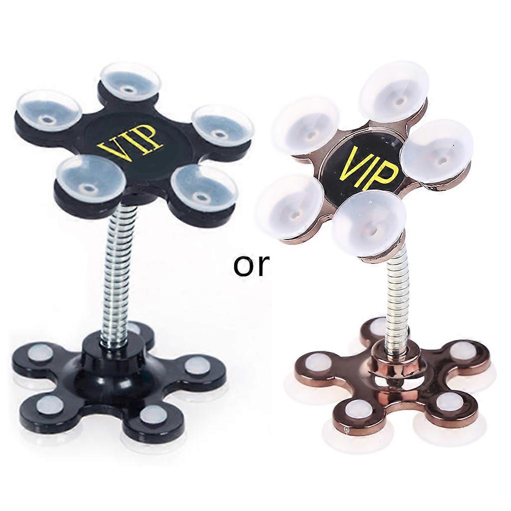 Universal Phone Mount Car Center Console Stack Super Adsorption Holder Suck Support Double Suction Cup Bracket Hand-Free BK