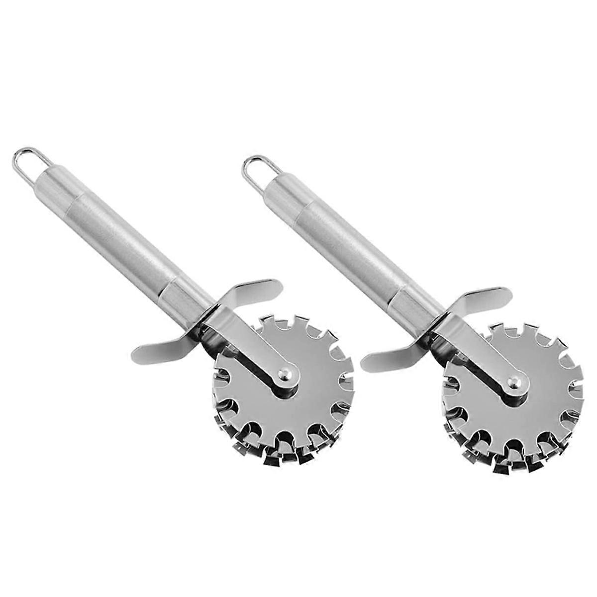 2Pcs Five-wheel Meat Loosener Beef Rolling Tool Meat Tenderizer