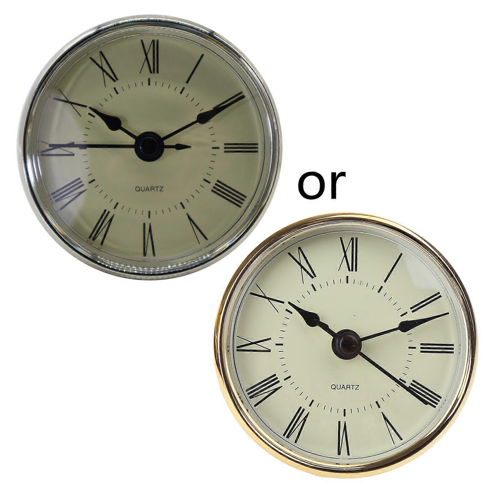 Classic Clock Craft Insert Clocks Movement Quartz Diameter 70mm Number for Home DIY Crafts Multifunctional Installation Part