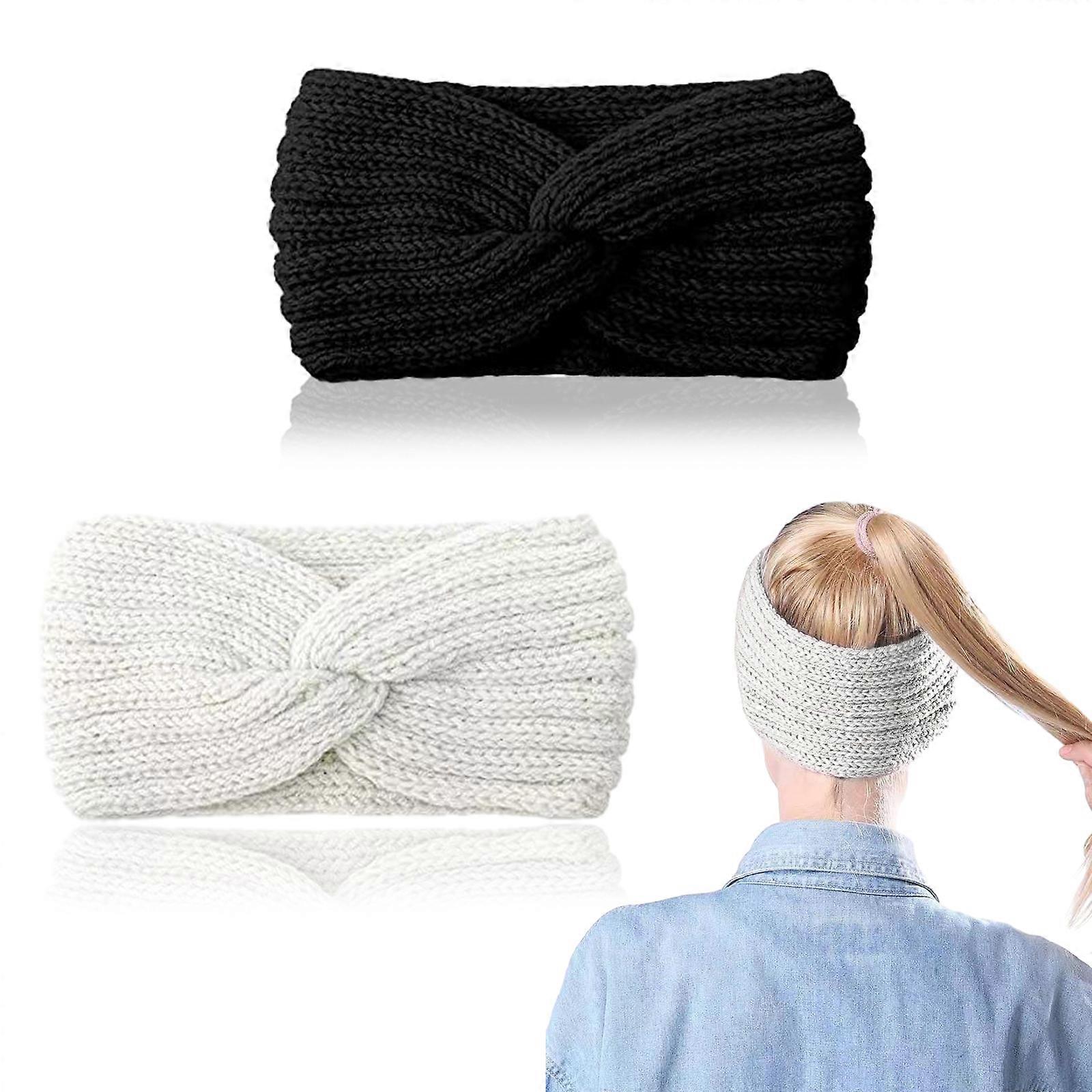 Headband, Soft, Turban, Wool Yarn, Plush Lining