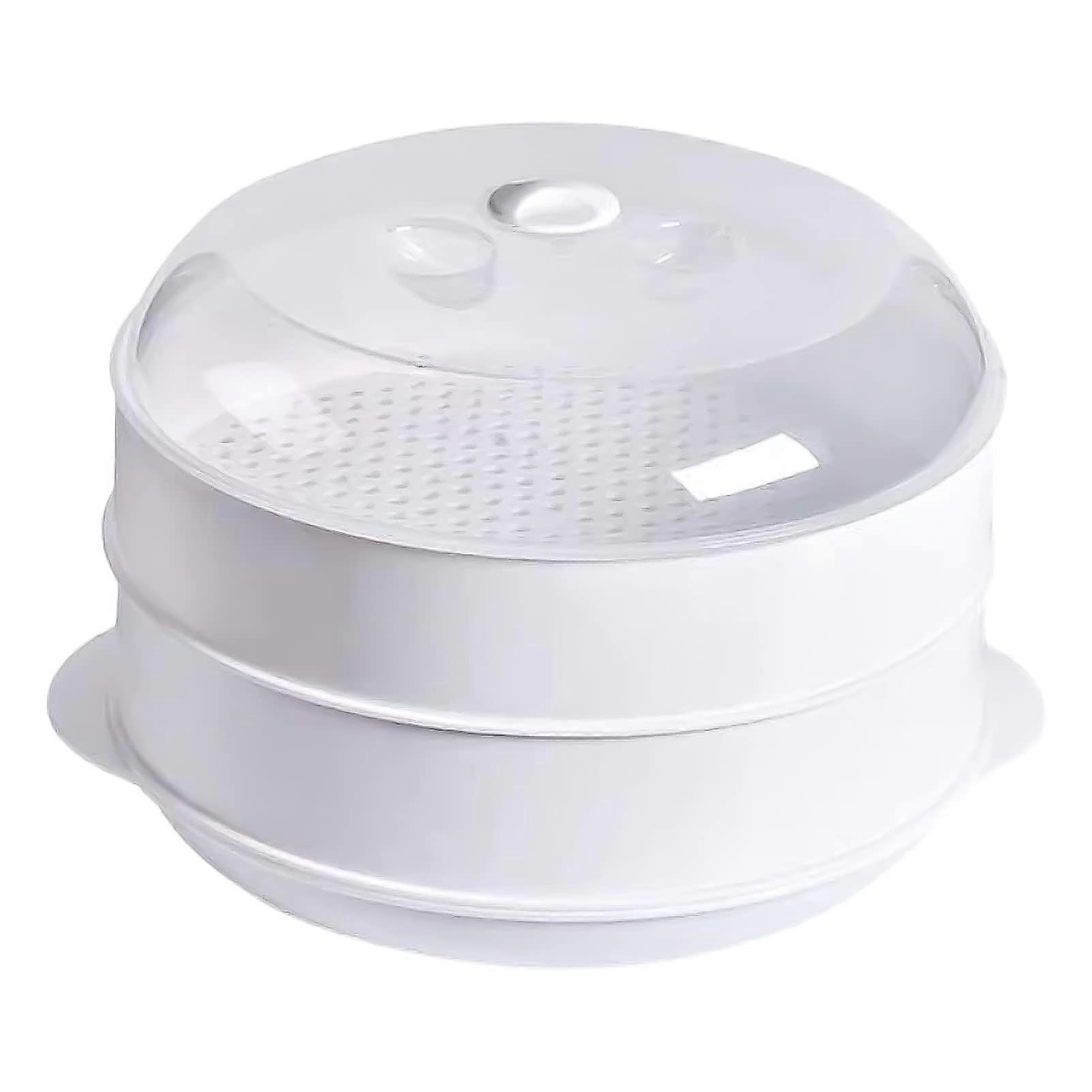 BPA Free Plastic Vegetable Steamer Microwave Steamer with Lid 2 Tier