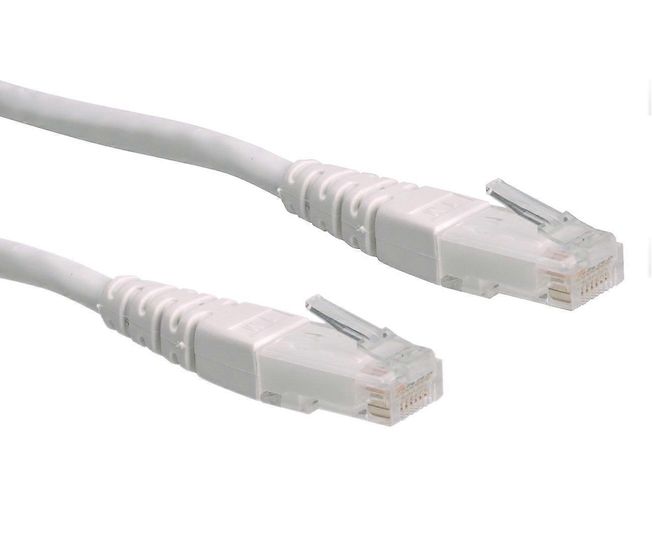 LAN Cable Cat 6 | UTP Ethernet Cable Network with RJ45 Connector White 0.5 m