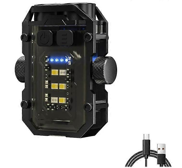 Mini Powerful Flashlight, LED Torch Rechargeable, Super Bright Hand Flashlight 1500 lumens, 8 Lighting Modes, Waterproof Pocket Size Torch(Black)