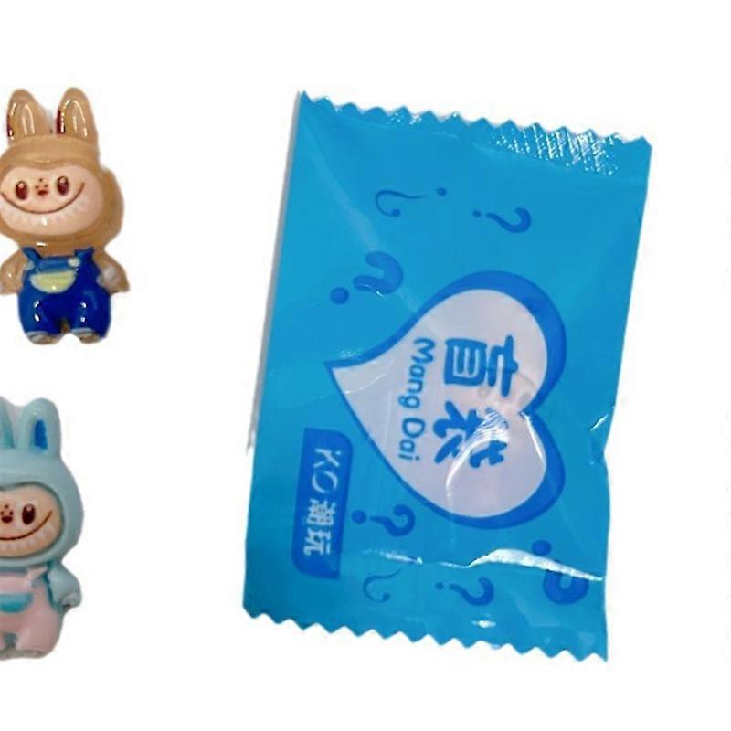 10pcs Miniature Labubu Blind Bag Toy Mini Simulation Small Gift Item Children's Gift Blind Box Doll Ornament
