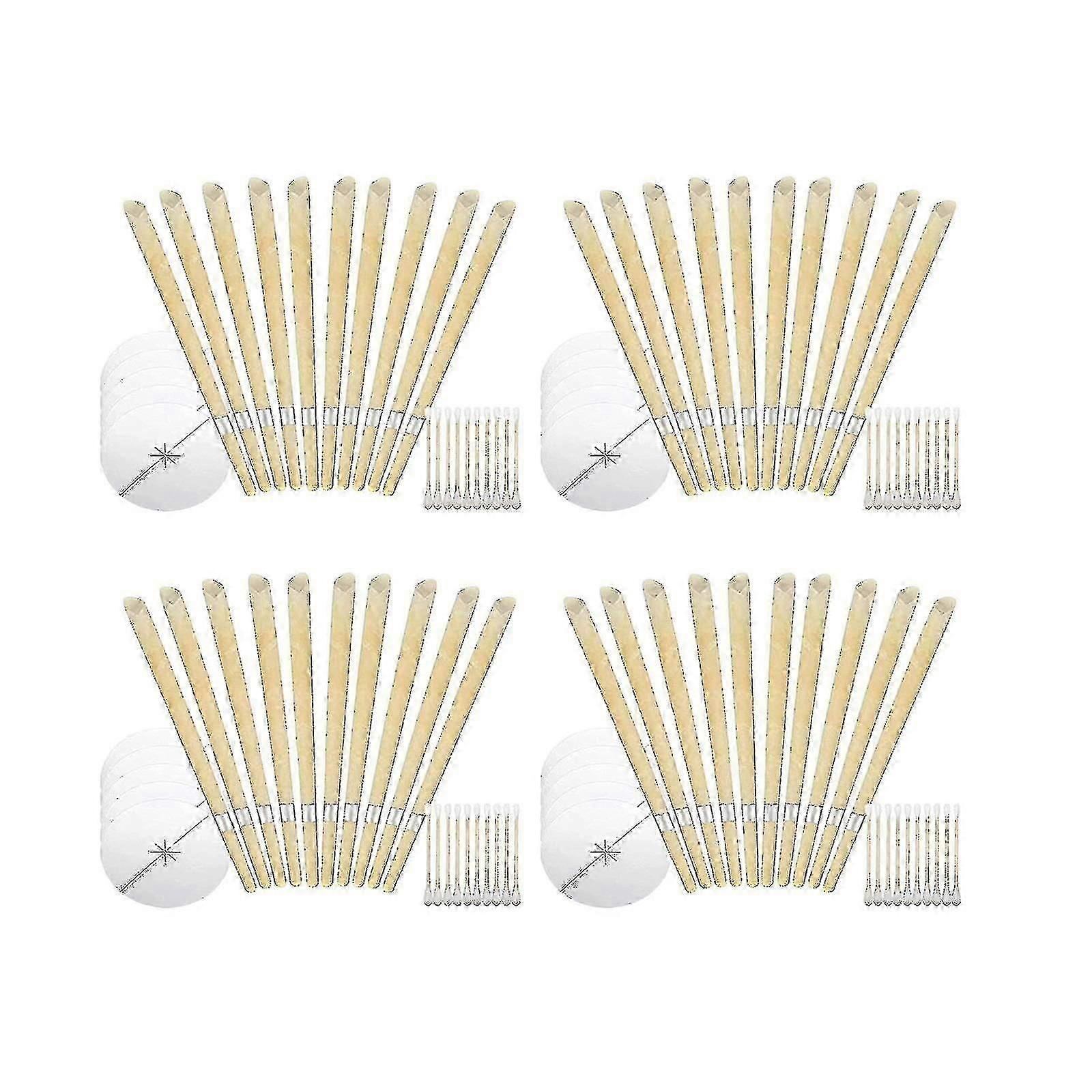 Pacote com 40 Velas de Cera de Abelha, 9 Polegadas de Remoção de Cera Natural para Fixação de Orelhas