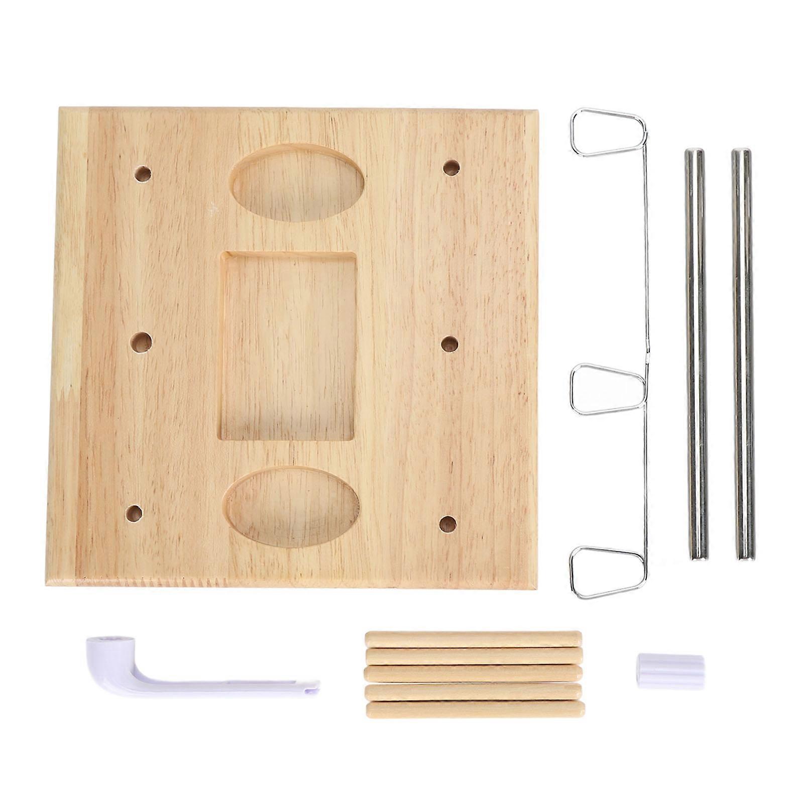 Thread Holder Stable Wood Base Large Spool Thread Stand for Embroidery Sewing Machine Type D