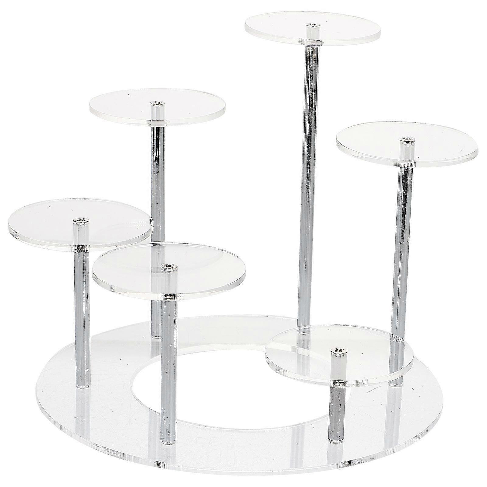 Acrylic Stepped Storage Rack Multipurpose Display Stand For Home (transparent)