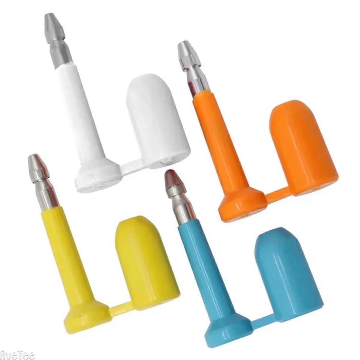 10PCS Anti-Theft Container Seal Lock Disposable Bullet Shape Sky Blue