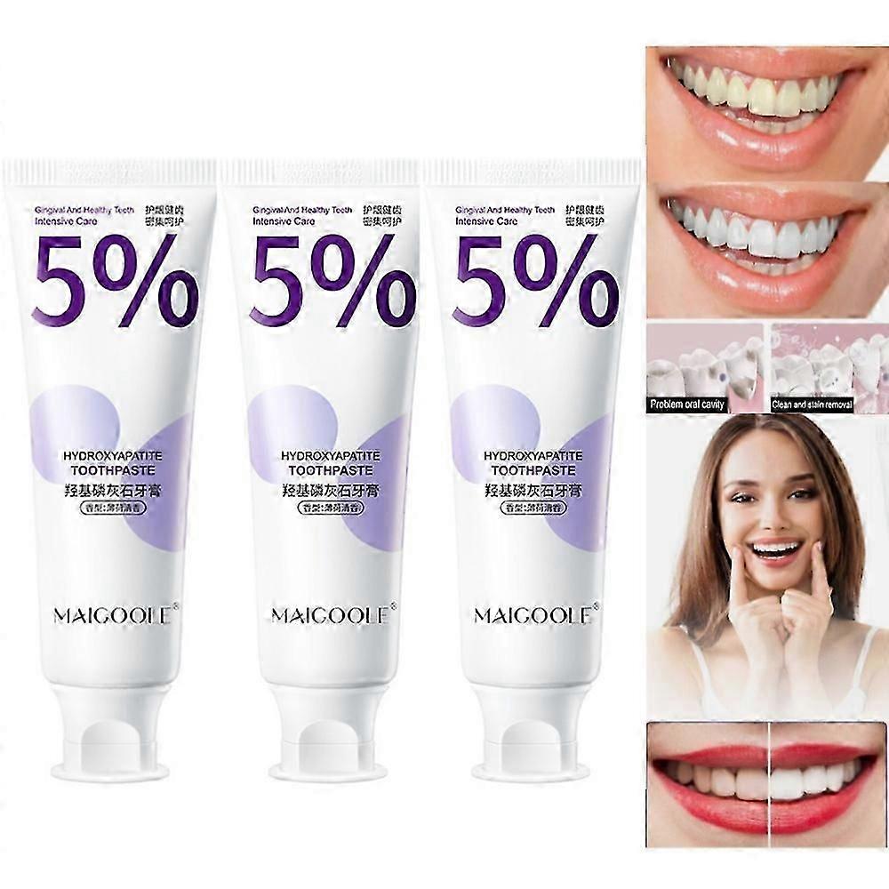 3X Hydroxyapatite Toothpaste Probiotic Whitening Toothpaste 100g -